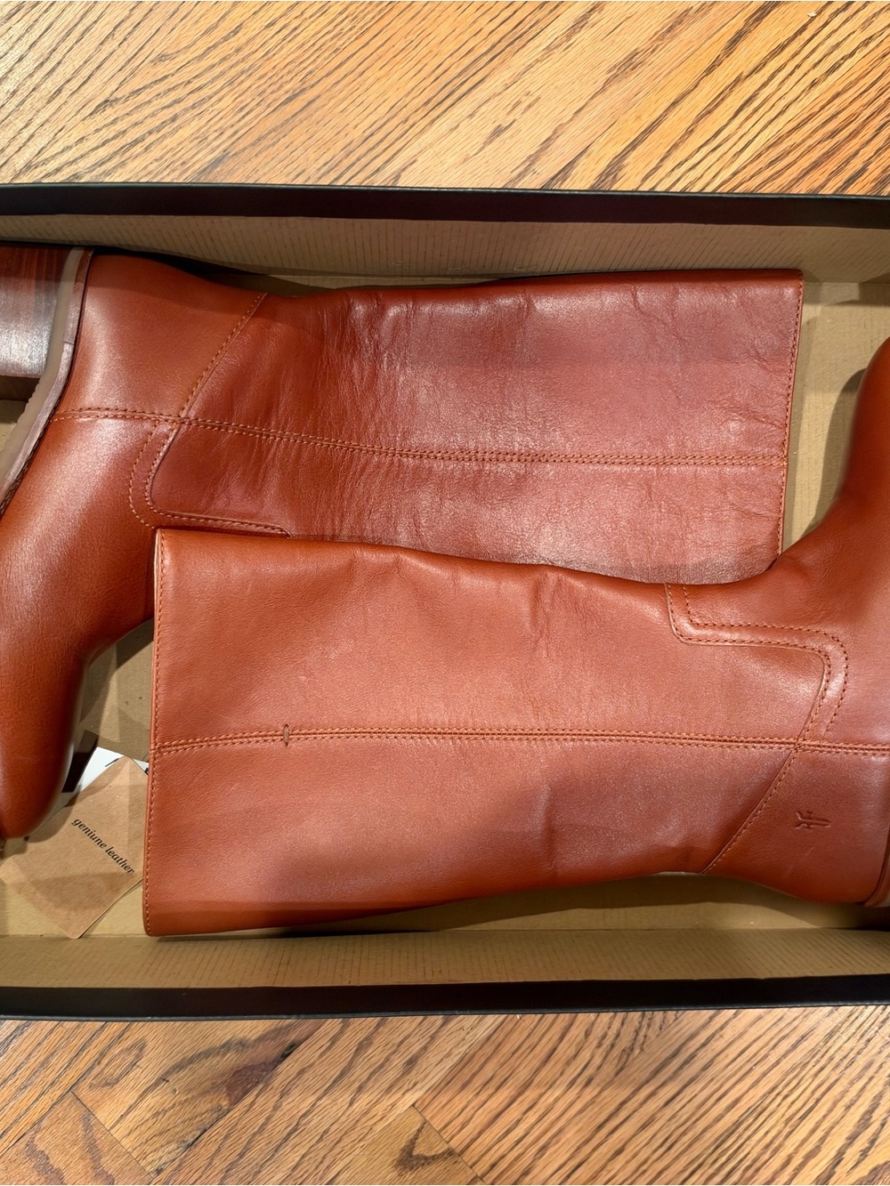 Frye Women's Tall Leather Boots in Cognac